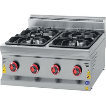 Csa İnox Karacasan 700 Seri Set Üstü Tüplü Dört Gözlü Ocak