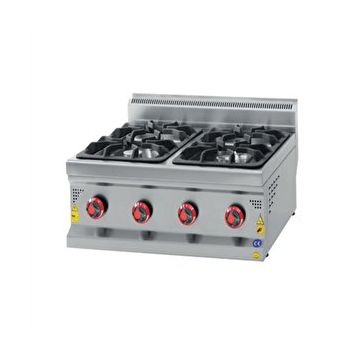 Csa İnox Karacasan 80 cm 700 Seri Set Üstü 4 Gözlü Doğalgazlı Ocak