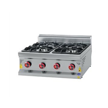 Csa İnox Karacasan 80 cm 700 Seri Set Üstü 4 Gözlü Doğalgazlı Ocak