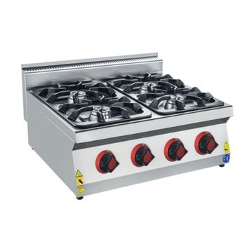 Csa İnox Karacasan 80 cm 700 Seri Set Üstü Dört Gözlü Tüplü Ocak