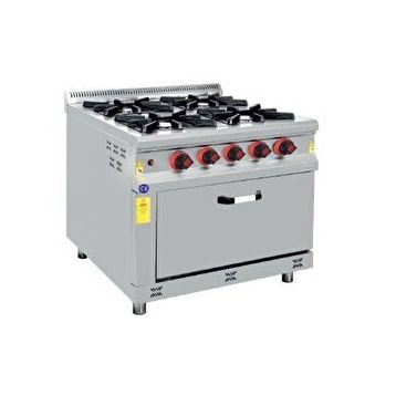 Csa İnox Karacasan 80x80 cm 4+1 Tüplü 4'lü Kuzine Ocak