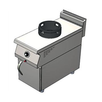 Csa İnox Karacasan 900 Seri Dolaplı 40 cm Tek Gözlü Doğalgazlı Wok Ocak