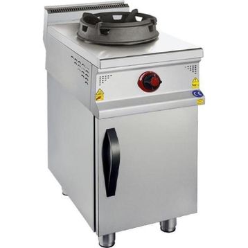 Csa İnox Karacasan 900 Seri Dolaplı Tekli Doğalgazlı Wok Ocak