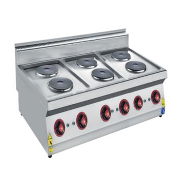 CSA Karacasan 120 cm 700 Seri Set Üstü Altı Gözlü Elektrikli Ocak