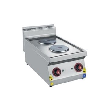 CSA Karacasan 40 cm 700 Seri Set Üstü Çift Gözlü Elektrikli Ocak