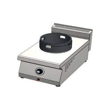CSA Karacasan 40 cm 700 Seri Set Üstü Tek Gözlü Doğalgazlı Wok Ocak