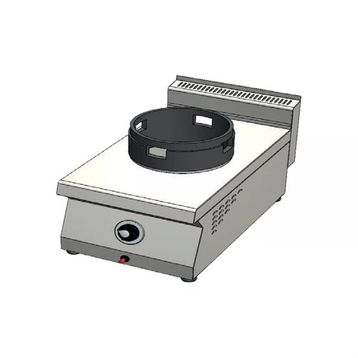 CSA Karacasan 40 cm 700 Seri Set Üstü Tek Gözlü Tüplü Wok Ocak
