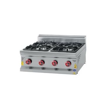 CSA Karacasan 80 cm 700 Seri Set Üstü 4 Gözlü Doğalgazlı Ocak