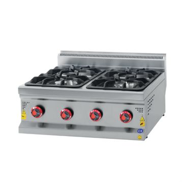 CSA Karacasan 80 cm 700 Seri Set Üstü 4 Gözlü Doğalgazlı Ocak