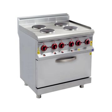 CSA Karacasan 80x80 cm 4+1 Elektrikli 4'lü Kuzine Ocak