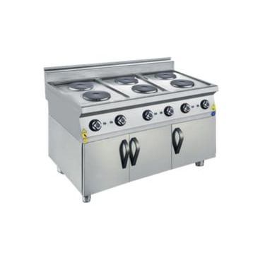 CSA Karacasan 900 Seri Dolaplı 120 cm 6 Gözlü Elektrikli Ocak