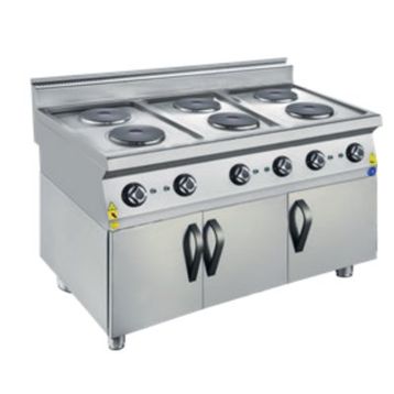 CSA Karacasan 900 Seri Dolaplı 120 cm 6 Gözlü Elektrikli Ocak