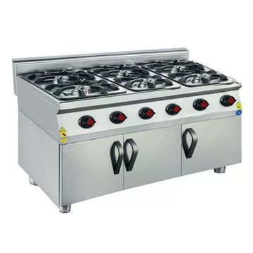 CSA Karacasan 900 Seri Dolaplı 120 cm 6 Gözlü Tüplü Ocak