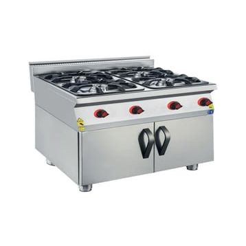 CSA Karacasan 900 Seri Dolaplı 80 cm 4 Gözlü Doğalgazlı Ocak