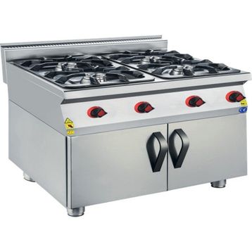 CSA Karacasan 900 Seri Dolaplı 80 cm 4 Gözlü Doğalgazlı Ocak