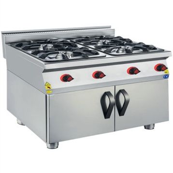 CSA Karacasan 900 Seri Dolaplı 80 cm 4 Gözlü Doğalgazlı Ocak