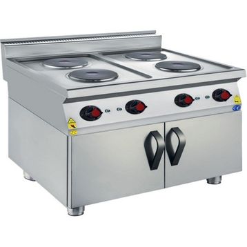 CSA Karacasan 900 Seri Dolaplı 80 cm 4 Gözlü Elektrikli Ocak