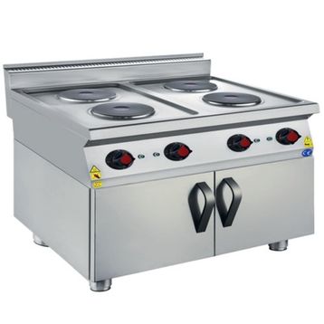 CSA Karacasan 900 Seri Dolaplı 80 cm 4 Gözlü Elektrikli Ocak