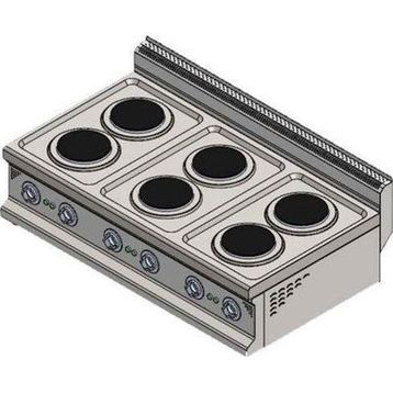 CSA Karacasan 900 Seri Set Üstü 120 cm 6 Gözlü Elektrikli Ocak