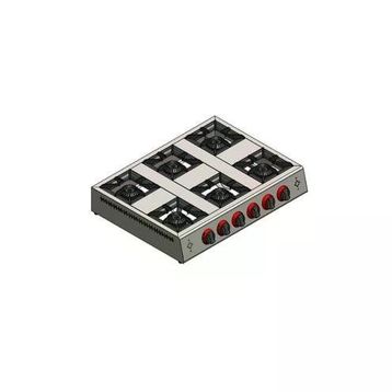 CSA Karacasan Doğalgazlı 6 Gözlü Mini Set Üstü Ocak
