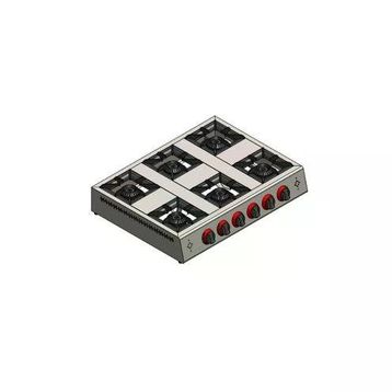CSA Karacasan Doğalgazlı 6 Gözlü Mini Set Üstü Ocak