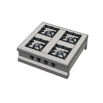 CSA Karacasan Set Üstü 90 cm 4 Gözlü Doğalgazlı Ocak
