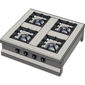 CSA Karacasan Set Üstü 90 cm 4 Gözlü Doğalgazlı Ocak