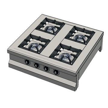 CSA Karacasan Set Üstü 90 cm 4 Gözlü Doğalgazlı Ocak