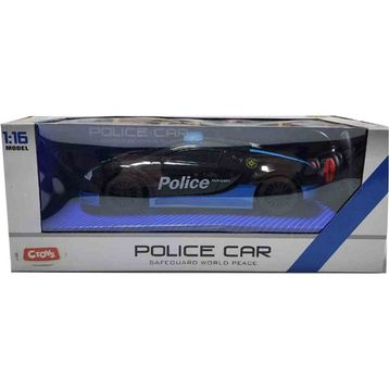 Ctoy CTOY-QX3689-A4 1:16 Işıklı ve Sesli Uzaktan Kumandalı Polis Arabası