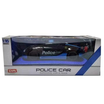 Ctoy CTOY-QX3689-A4 1:16 Işıklı ve Sesli Uzaktan Kumandalı Polis Arabası