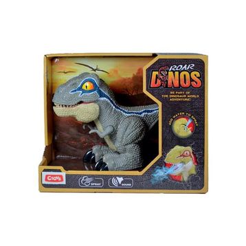 Ctoy QX025 Gri Işıklı ve Sesli Buhar Çıkaran Dinozor