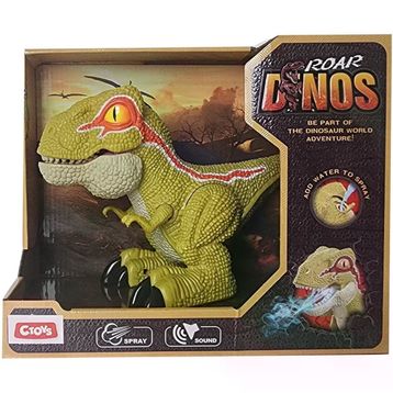 Ctoy QX025 Gri Işıklı ve Sesli Buhar Çıkaran Dinozor