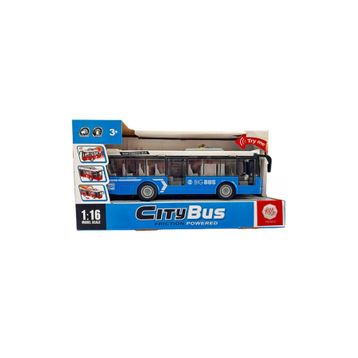 Ctoys A1119-13 Mavi Ses ve Işıklı Oyuncak Şehir Otobüsü