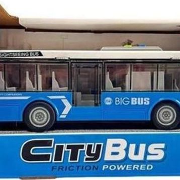 Ctoys A1119-13 Mavi Ses ve Işıklı Oyuncak Şehir Otobüsü