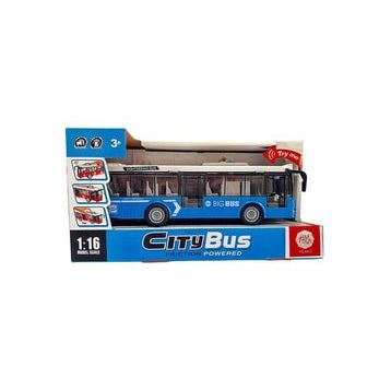 Ctoys A1119-13 Mavi Ses ve Işıklı Oyuncak Şehir Otobüsü