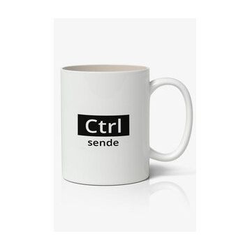 Ctrl Sende Yazılı Baskılı Kupa