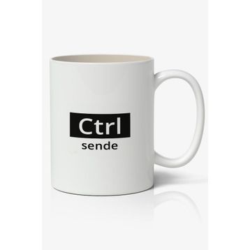 Ctrl Sende Yazılı Baskılı Kupa