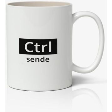Ctrl Sende Yazılı Baskılı Kupa