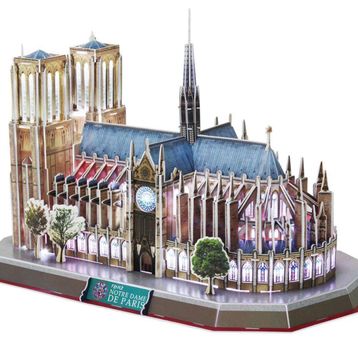 Cubic Fun 3D 149 Parça Led Notre Dame Kilisesi Fransa Puzzle