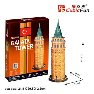 Cubic Fun 3D 17 Parça Galata Kulesi Puzzle