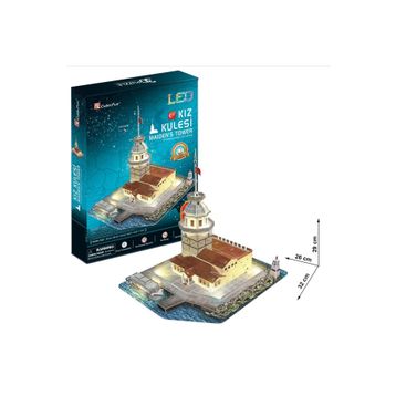 Cubic Fun 3D 66 Parça Led Kız Kulesi Puzzle