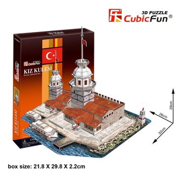Cubic Fun 3D Kız Kulesi 66 Parça Puzzle