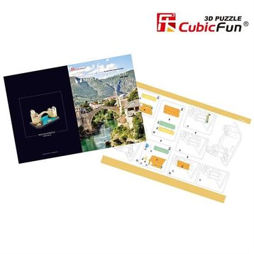 Cubic Fun 3D Mostar Köprüsü 64 Parça Puzzle