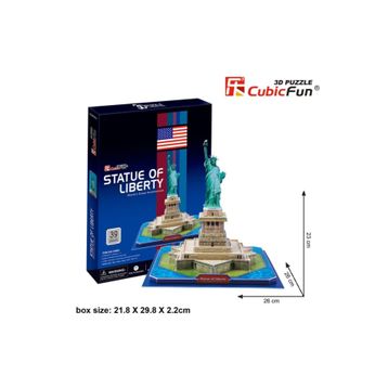 Cubic Fun 3D Özgürlük Anıtı ABD 39 Parça Puzzle