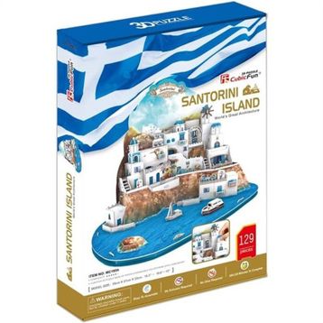 Cubic Fun 3D Santorini Island 129 Parça Puzzle