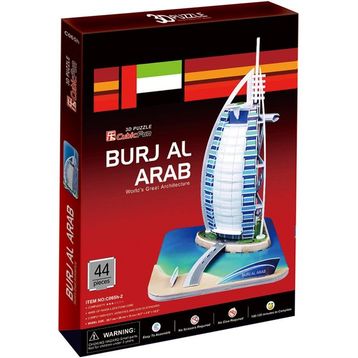 Cubic Fun 44 Parça Burç El Arap Dubai 3D Puzzle