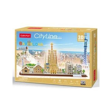 Cubic Fun Barcelona 3d 186 Parça Puzzle