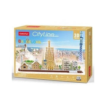 Cubic Fun Barcelona 3d 186 Parça Puzzle