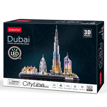 Cubic Fun Dubai 3D 182 Parça Led Işıklı Puzzle