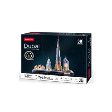 Cubic Fun Dubai 3D 182 Parça Led Işıklı Puzzle